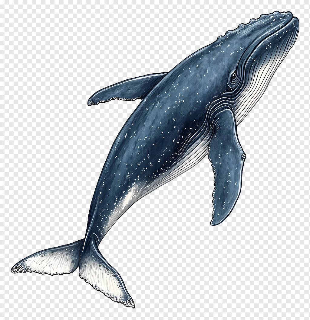 blue whale in ocean